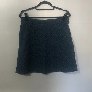 Margaret M Textured Skirt - Teal & Black - Large